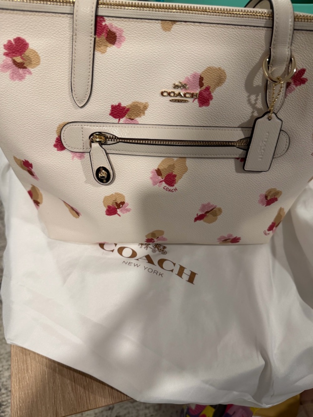 Coach city tote Floral pop